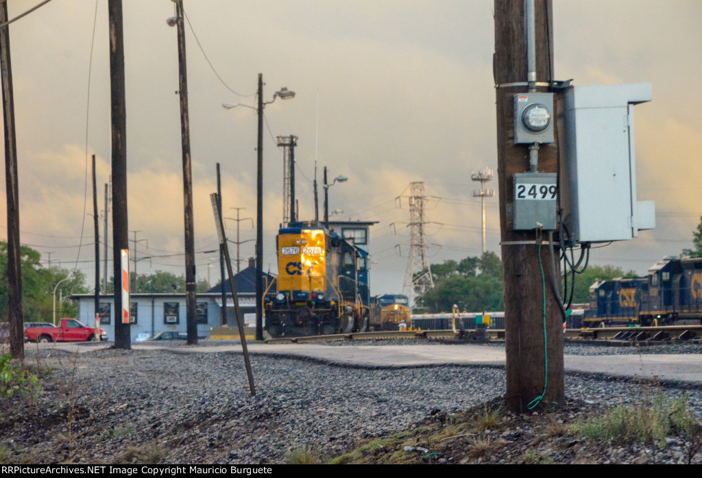 CSX Locomotives in the Yard